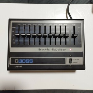 デッドストック極美品 BOSS GE-10 10 band Graphic Equalizer イコライザー 1984年製 日本製 80’s Made in Japan MIJ JV 検 OD DS 200 MXR