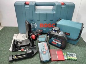 未使用 BOSCH ボッシュ フルラインレーザー墨出し器 GLL3-80NKIT　GLL3-80＋BM1＋LR6