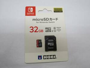 HORI　SWITCH　microSDカード　３２GB　純正品　任天堂ライセンス商品