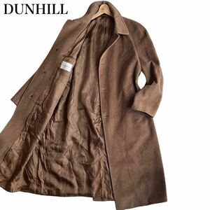 ●幻の極上素材カシゴラ！ DUNHILL ダンヒル ロングコート チェスターコート メンズ ビジネス カシミヤ アンゴラ ベージュ 2XL