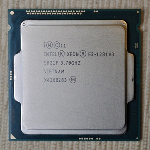 Intel Xeon E3-1281V3 /Haswell /4C8T /3.7GHz /LGA1150 /82W版 動作品