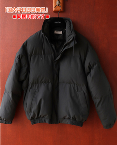 新品■限定 FOG ESSENTIALS 黒灰US/L 中綿ジャケット【XLくらい】エッセンシャルズ PUFFER ジャケット チャコールグレー アウター 軽量