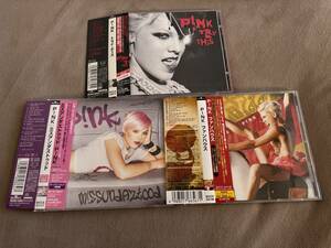 ３枚セット P!NK ピンク ／ トライ・ディス (CD+DVD) & ファンハウス ＆ ミスアンダストゥッド