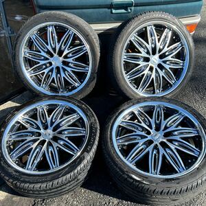 美品　work 20インチ　ラスターレ RT1　8.5j 5穴　114.3 +33 4本セット　アルミホイール　タイヤ　245/35r20 アルファード　エルグランド