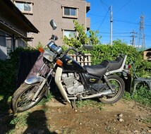 HONDA CBX125 CUSTOM カスタム 車体 125cc 旧車 アメリカン 不動車 ヴィンテージ レトロ 当時物 部品取り_画像2