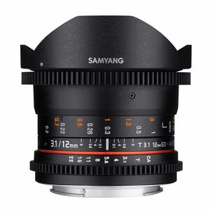 SAMYANG 動画用単焦点魚眼レンズ VDSLR 12mm T3.1 フィッシュアイマイクロフォーサーズ用 883782