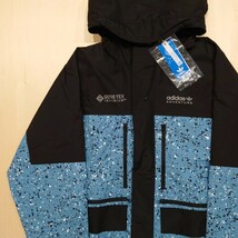 ADIDAS adventure マウンテンパーカー ナイロンジャケット GORE TEX ゴアテックス 総柄 未使用品 サイズXS 2401 アディダス_画像2