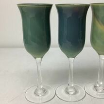 マルティガラス レトロ ワイングラス シャンパングラス 5客セット【Y1284】_画像2