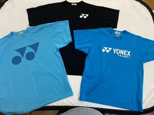 セール 即決1円 3点セット まとめて ヨネックス YONEX 半袖Tシャツ M 2点 S 1点 ユニセックス 美品 ドライ