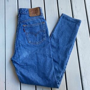 80s~90s■Levi's リーバイス■606-0217 スリム デニム パンツ■ w28 テーパード ジーンズ■タイト ペンシル ビンテージ old 