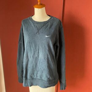 セール 即決1円 NIKE/ナイキ スウッシュ リバースウィーブ ロゴ トレーナー メンズL スウェット 中古