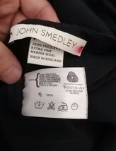 イングランド製　ジョンスメドレー　XS JOHN SMEDLEY　メリノウール　Vネックニットセーター　OSAGARI_画像4