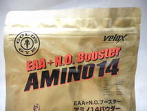 ☆ゴールドジム アミノ14パウダー 500g EAA+N.O.ブースター アミノ酸 velox ヴェロックス BCAA 2025.08　未開封_画像5