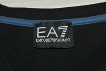 ★エンポリオアルマーニ★EA7★EMPORIO ARMANI ★ 胸に人気のデカロゴ入ワッペン★着心地良いコットンのＶネック半袖ＴシャツM_画像5