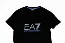 ★エンポリオアルマーニ★EA7★EMPORIO ARMANI ★ 胸に人気のデカロゴ入ワッペン★着心地良いコットンのＶネック半袖ＴシャツM_画像3