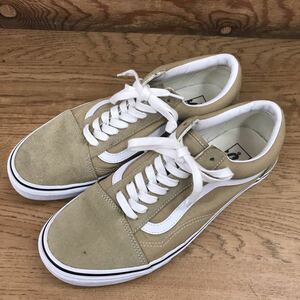 【27.5㎝】VANSスニーカー オールドスクール スエード キャンバス ストリート カジュアル ベージュ