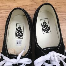 【未使用】VANSスニーカー バンズ オーセンティック キャンバス ローカット スケーター メンズ ブラック 黒 紐靴 カジュアル 28センチ_画像8