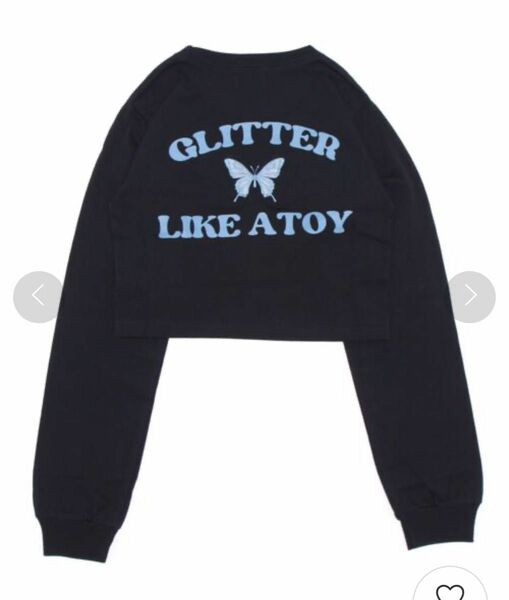 WHO'S WHO gallery GLITTERバタフライコンパクトロンT 長袖Tシャツ