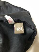 stussy ドラムバッグ　カバン ステューシー　黒　柄物_画像6