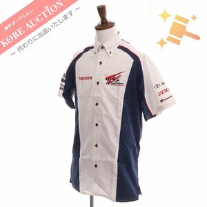 ■ トヨタ ダガールラリー ピットシャツ チーム ランドクルーザー TLC チームシャツ メンズ M ホワイト 未使用