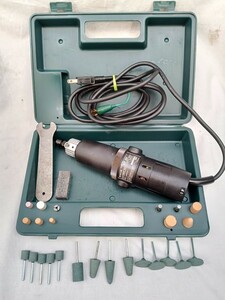 日立工機　18mmハンドグラインダー　GP-2V ハンドリューター　ミニグラインダー　専用スパナ　コレットチャック3.0と6.0mm　動作確認済み