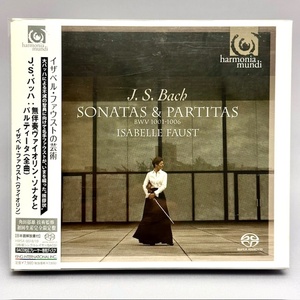 21524　SACD シングルレイヤ　J.S.バッハ　無伴奏ヴァイオリンソナタとパルティータ全曲　イザベル・ファウスト　角田氏監修HMSA-0018,19