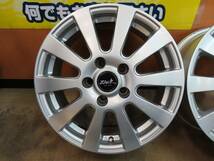 ☆モンツァ ジャパン ザック JP-10 16インチ アルミ ホイール 6.5J +38 5穴 PCD114.3 4本 中古 シルバー MONZA JAPAN ZACK 汎用☆_画像2