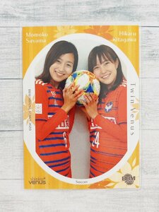 ☆ BBM2020 女子アスリートカード シャイニングヴィーナス レギュラーカード 96 左山桃子 北川ひかる サッカー ☆