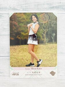 ☆ BBM2020 女子アスリートカード シャイニングヴィーナス レギュラーカード 16 加藤未唯 テニス ☆