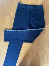 BRIEFING MENS WARM SIDE LOGO LINE SLIM PANTS サイズS 黒_画像7