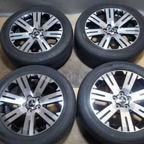 【注目商品】三菱 デリカD5 純正ホイール 18×7J PCD114.3 +38 ヨコハマ ジオランダーSUV 225/55R18 19年製 タイヤホイールセット V10の画像1