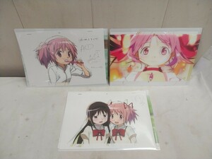 レターパックR／魔法少女まどか☆マギカ 原画付き A4クリアファイル 3点セット 美品