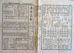 f24013109〇東京商報 東京米況 日本郵船汽船横浜出発広告時刻表 明治２５年〇和本古書古文書