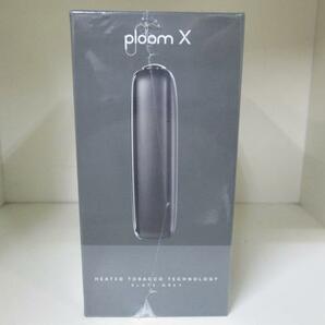 ☆ 未開封 ploom X プルームエックス スレートグレイ SLATE GREY スターターキット 電子タバコ 加熱式 喫煙具 S4012001の画像4