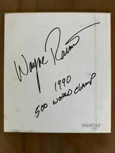 ミスター100%◆ウェイン・レイニー Wayne Rainey 記念サイン色紙 1990年 WGP500 ワールド・チャンピオン◆送込訳有品