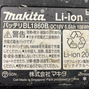 【中古品】★makita(マキタ) 18V6.0Ahリチウムイオンバッテリー残量表示付 BL1860B (A-60464) ITDHN4XNM0G8の画像5