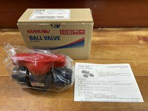 ☆新品・未開封 アサヒAV ボールバルブ 21型α ソケット型 15mm U-PVC EPDM