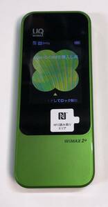 ◇UQ WiMAX2+　Speed Wi-Fi NEXT W04　HWD35SGU　グリーン　判定〇