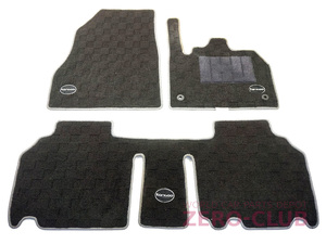 [ Renault Kangoo 2 for / original floor mat & luggage mat black check for 1 vehicle ][2352-93353-93354]