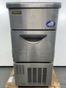 SANYO SIM-S28 全自動 製氷機 キューブアイスメーカー 100V 2004年製 飲食 厨房 業務用 三洋 【現状品】