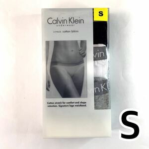 Calvin Klein アンダーウェア コットンビキニ Sサイズ 3枚セット レディース 送料無料 最短発送 下着 女性下着 ショーツ パンツ パンティー