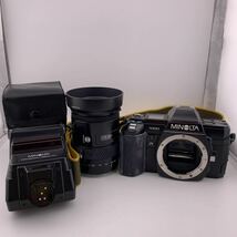 ★セット売り★ MINOLTA a 7000 フィルムカメラ 35-105mm 1:3.5(22)-4.5 レンズ PROGRAM 2800 AF ストロボ フラッシュ 【S80386-H16】_画像1