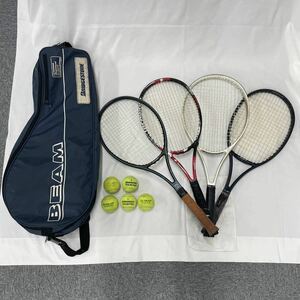 ★セット売り★テニスラケット 硬式テニス DAIWA BRIDGESTONE Tecnifibre ボール5球 ラケットケース【S30184】