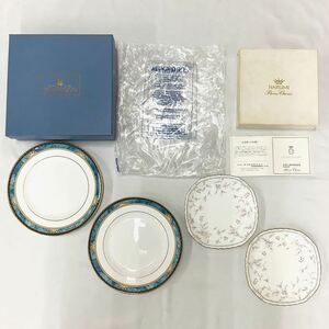 ★まとめ売り★ WEDGWOOD 直径20.5㎝プレート2枚 NARUMI Bone China 直径16㎝中皿2枚 ウェッジウッド ナルミボーンチャイナ【S90209-383】