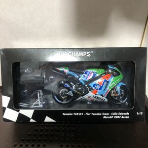 400 完成品 ミニチャンプス 1/12 Yamaha YZR-M1 Fiat Yamaha Team Colin Edwards MotoGP 2007 Assen バイク 模型