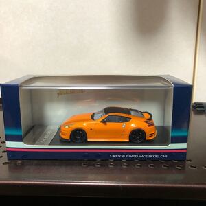 440 完成品 1/43　ハイストーリープレミアム　日産　フェアレディZ　Z34　2009　オレンジ 模型 完成品 ミニカー