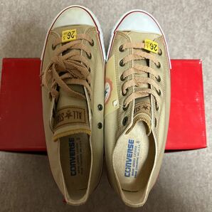 CONVERSE ALL STAR NYLON OX 8(26.5cm) コンバース オールスター ナイロン 2003年 当時物 シャンパン 日本製の画像7