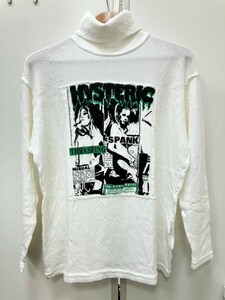 ☆美品 HYSTERIC GLAMOUR ヒステリックグラマー ガールプリント ハイネック ロンT 長袖 Freeサイズ☆