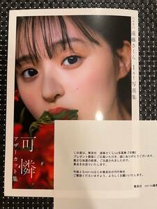 乃木坂46 遠藤さくら 1st写真集 「可憐」 アザーカット ミニブック【送料無料】