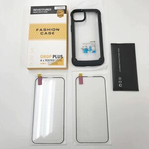 【未使用】 【ADVENTURER HEAVY DUTY CASE】 iPhone 14 Plus 6.7インチ 対応ケース (ブラック) フィルム2枚付き スマホカバー 軽量